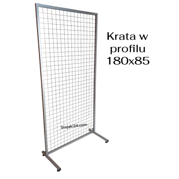 Krata parawan 180 x 85 stojąca w profilu L